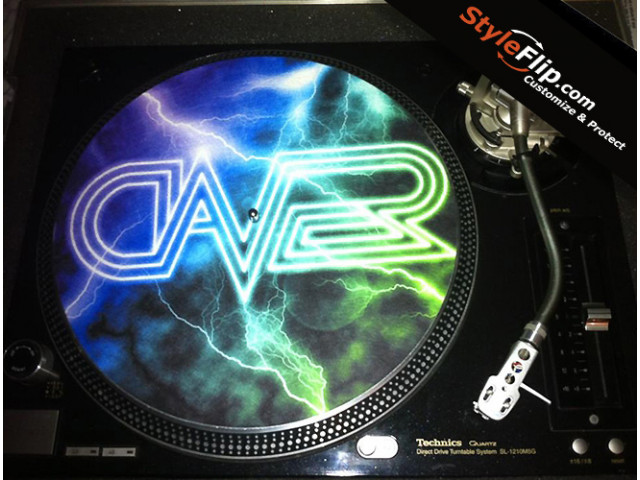 Slipmat Custom Lightning DJ DaveR Skin Decal