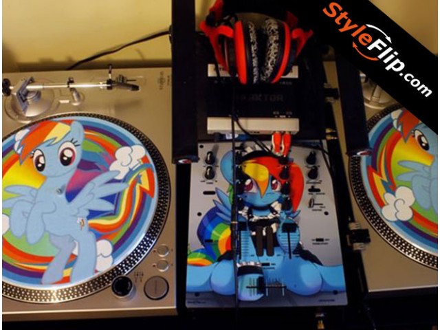 Slipmat Custom Styleflip My Little Pony Rainbowdash Design