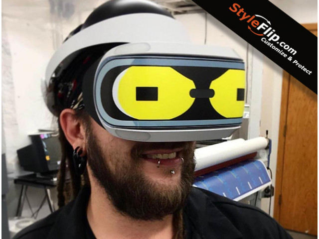 Sony Playstation 4 VR Custom Robot Eyes Styleflip Skin