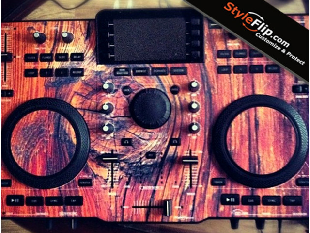 Stanton SCS-4DJ Styleflip Custom DJ Skin Decal Wood