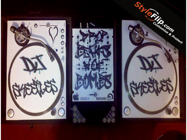 Stanton ST 150 Rane TTM 57 DJ Skeetles White Hearts Graffiti