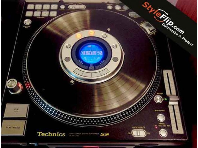 Technics SL DZ 1200 Custom StyleFlip Skin Black Design Decal