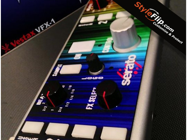 Vestax VF-1 Styleflip Custom Rainbow Decal DJ Noozer