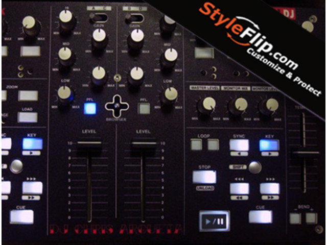 Virtual DJ Vestax TR-1 Custom Black Styleflip Skin Decal