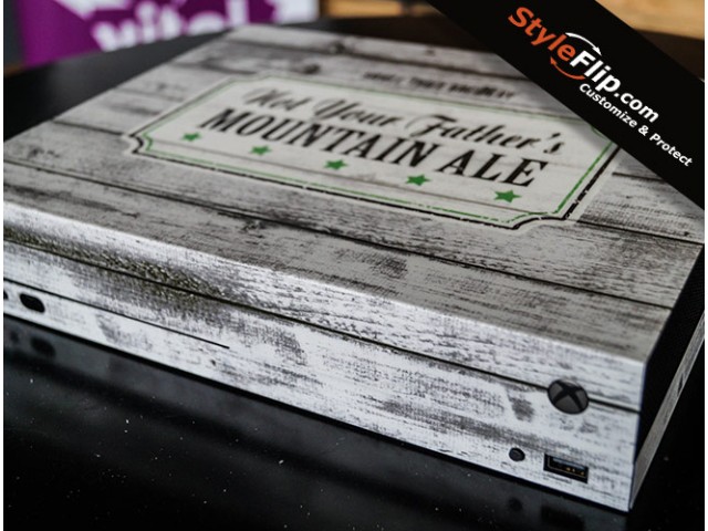 Xbox One X Custom Skin Not Your Father's Mountain Ale
