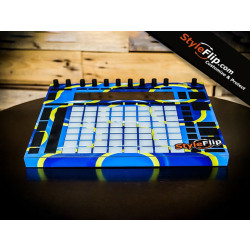 Ableton Push 2 Blue Yellow Abstract Custom Skin Decal