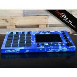 Akai MPC Touch Blue Poly Skin Front
