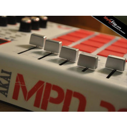Akai MPD 24 26 Styleflip Custom Skin White Red Text