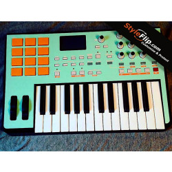 Akai MPK 25 Skin Orange Aqua Custom Styleflip Minimal Clean