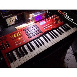 Akai MPK-49 Keyboard Ableton Custom Skin Heat Red