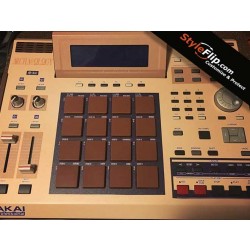 Akai MPC 2500 Custom Skin Decal Gold Styleflip Design
