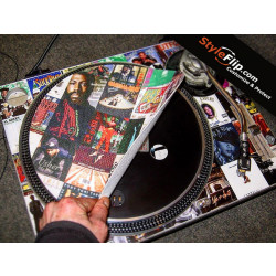 Album Covered Custom Styleflip Slipmat and Turntable Skin