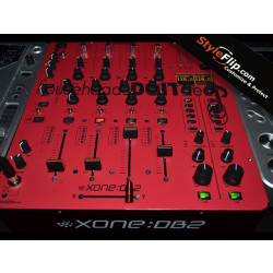Allen & Heath XONE 62 Styleflip Custom Skin Red Black