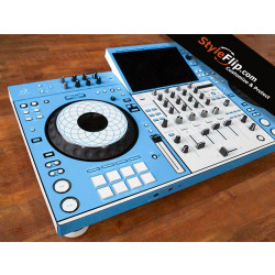 AlphaTheta-XDJ-AZ-custom-skins-BlueWhite-1