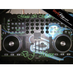 American Audio VMS 4 DJ Micro Headphones Music Is Life Skin