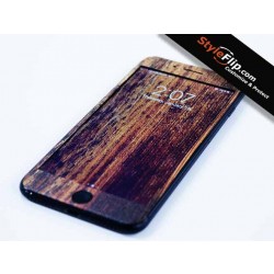 Apple iPhone Wood Grain Design StyleFlip DJ Skin Custom Decal 2