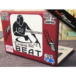 Apple Macbook Pro Skin Decal DJ Donkozomo Red StyleFlip
