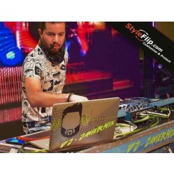 Apple MacBook Pro Custom Skin StyleFlip DJ Javier Mix Green