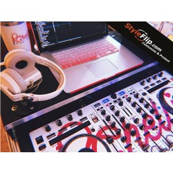 Apple MacBook Pro Pioneer Custom Skin Keyboard Pink Design