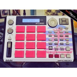 Custom MPC 500 Red White Blue Palm Tree Styleflip Skin