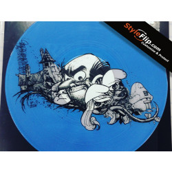 Custom Serato Control Vinyl Blur Smurf World Design
