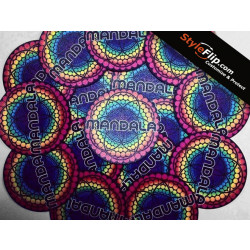 Custom Stickers Circle Vinyl Geometric Design Rainbow Colors