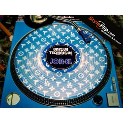 Custom Technics SL 1200MK2 BabyBlue LA Skin Custom Serato