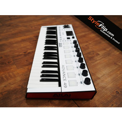 Custom All White Akai Advanced 49 Styleflip Skin V3