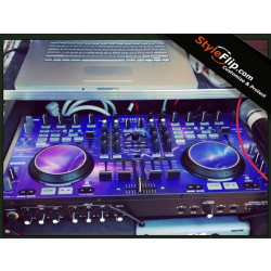 Denon DN MC 6000 Styleflip Custom Skin Blue Purple Lightning
