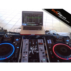 Denon DN-X600 Styleflip Black & Grey Custom Skin Decal