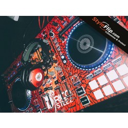 Denon MC 7000 Custom Skin StyleFlip Rico Steez Red Design