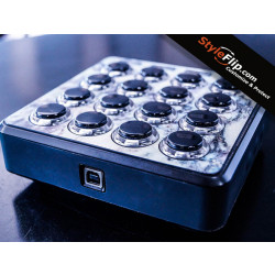 DJ Tech White Marble Midi Fighter Custom Styleflip Skin