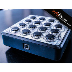 DJ Techtools Midi Fighter Custom White Marble Skin
