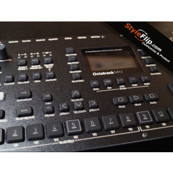 Elektron Octatrack MK2 Custom Skin Black Closeup