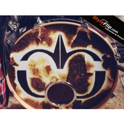 Flame Kickdrum Custom Styleflip Skin Decal