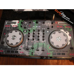 Gears Numark N-S6 Custom Styleflip Skin Decal Cog Wheels