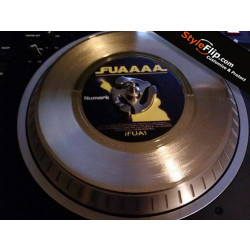 Gold Record Label Styleflip Custom Black & Yellow Skin