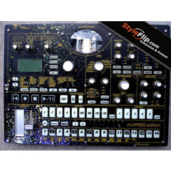 Korg EMX-1 Styleflip Custom Skin Decal Splatter Black