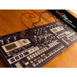 Korg EMX1-ESX1 Custom Styleflip DJ Skin Decal Black