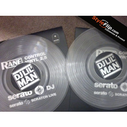 DJ Lil Man Record Label Styleflip Black & White Custom Skin