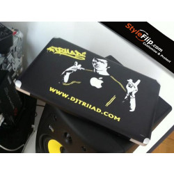 MacBook Pro Custom Skin DJ Triiad Bruce Lee Black Yellow