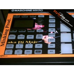 Maschine Mikro DJ Maje Custom Orange And Black Skin