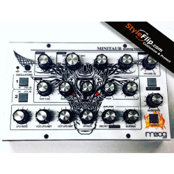Moog Minitaur Analog Bass Synth Minimal Bull Pattern Skin