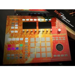 NI Maschine Studio Custom Orange Trippy Psychedelic Decal