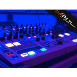 NI Traktor S8 Custom Neon LP Liang Lights Skin Decal Design