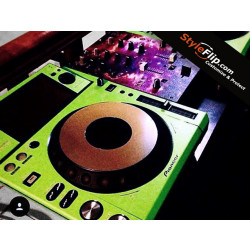 Neon Green Custom Styleflip Pioneer CDJ 2000