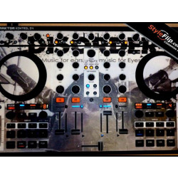 NI Traktor Kontrol S4 MK2 Custom Skin Disorder Crowd Black White