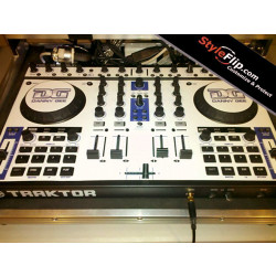 NI Traktor Kontrol S4 MK2 Custom Skin Danny Gee White Blue