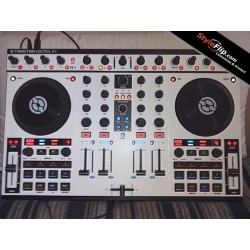 NI Traktor Kontrol S4 Styleflip Custom Skin White Clean Minimal