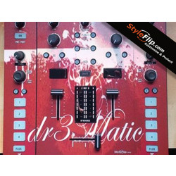 NI Traktor Kontrol Z2 Custom Skin Dr3 Matic Red White